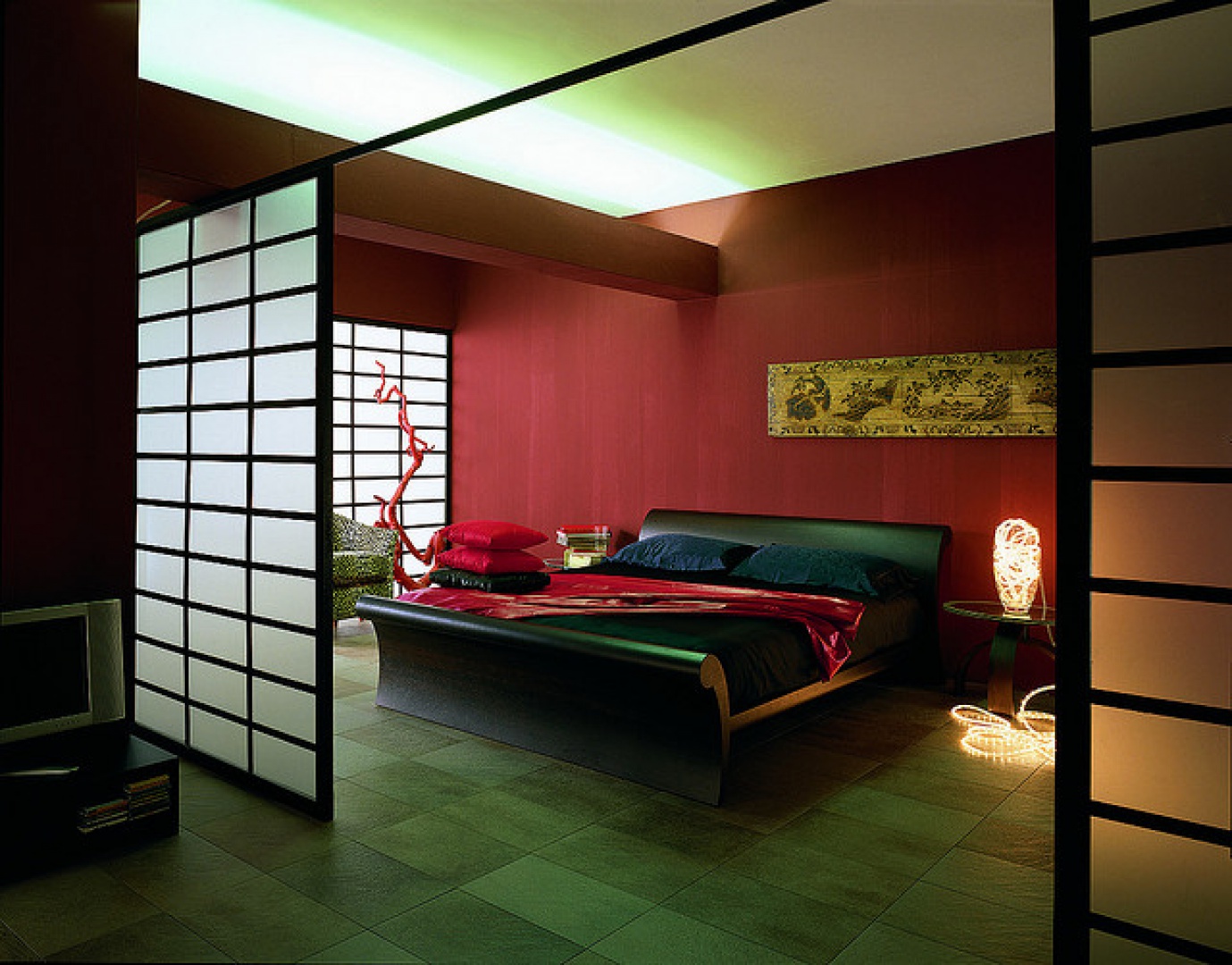 спальня в стиле япония