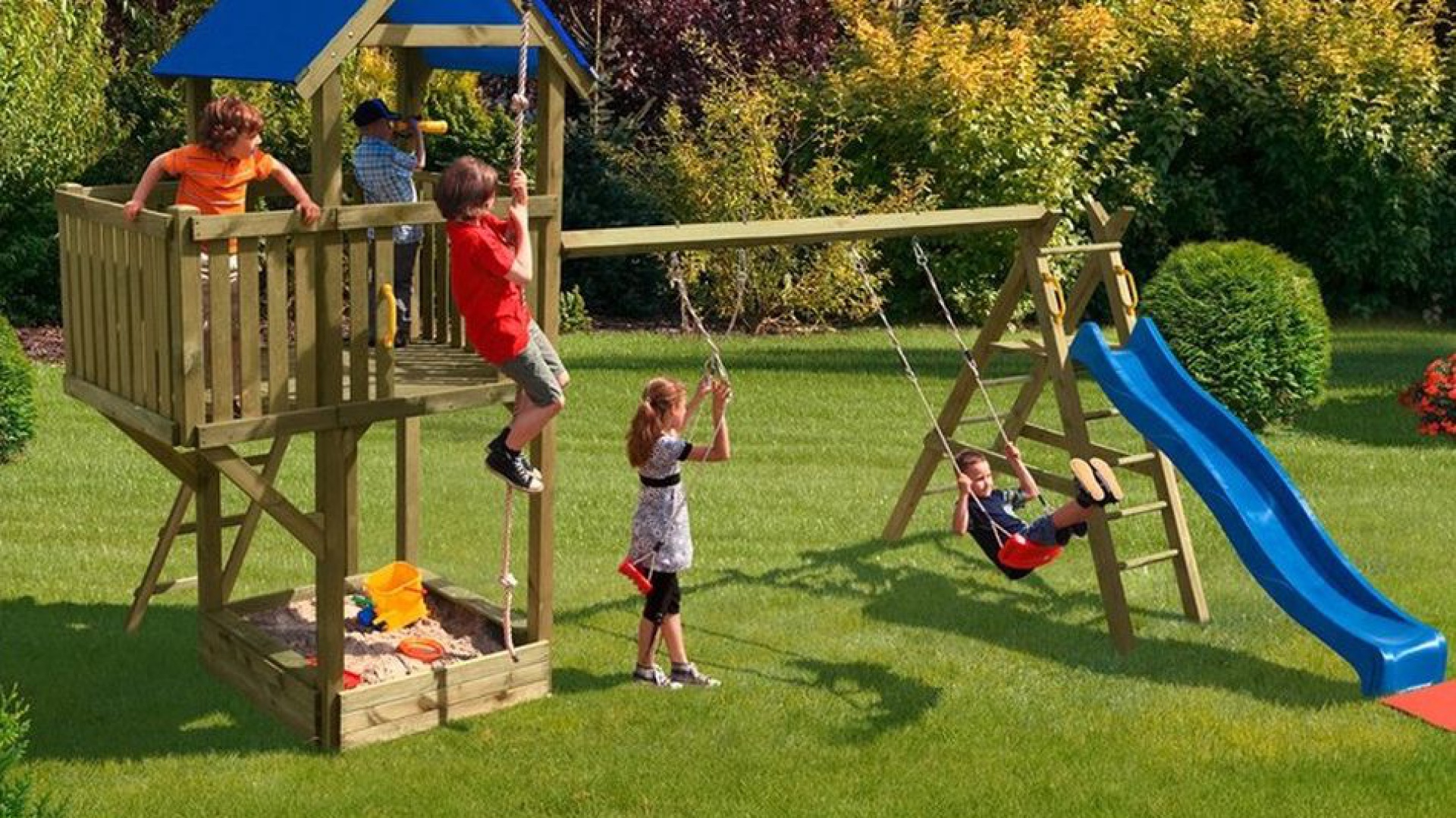Zabawy Dla Dzieci W Ogrodzie Zestaw do zabawy Multi-Play... | Aranżacja ogrodu. Zobacz jak