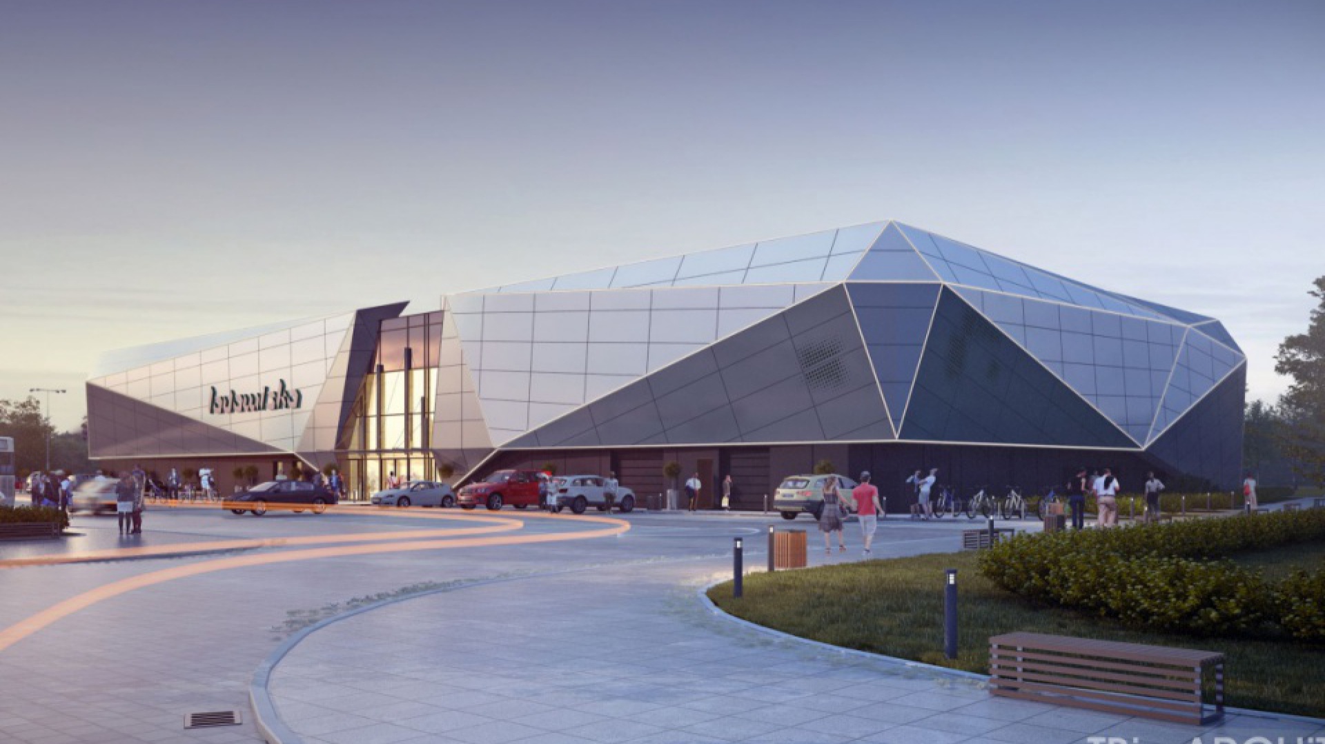 Projekt lodowiska w Bydgoszczy fot. TBiARCHITEKCI