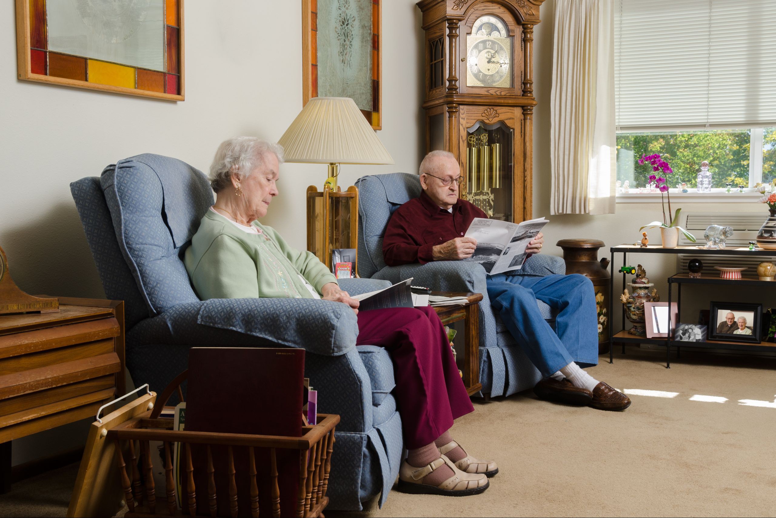 old persons living room