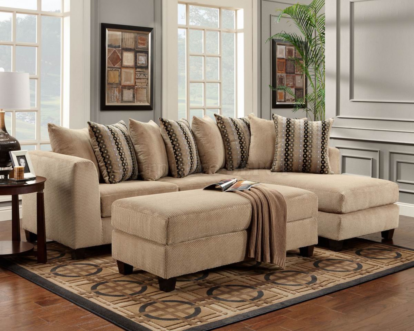 patterned living room furniture