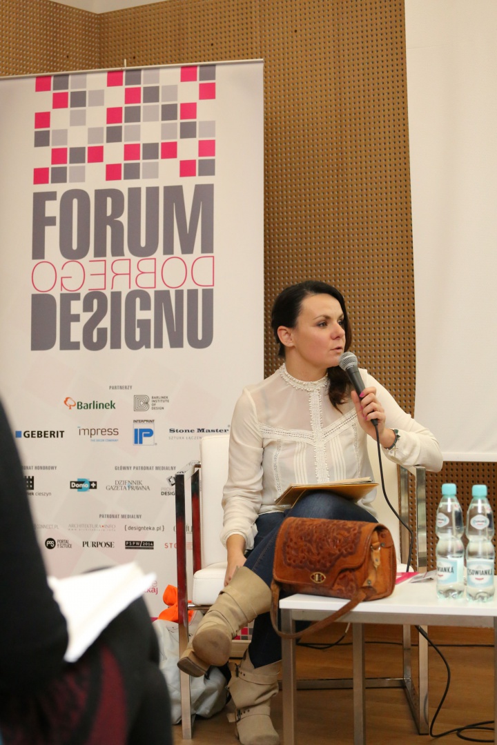 - Mamy obecnie dekadę powrotu polskiego designu – mówiła Krystyna Łuczak Surówka, moderator dyskusji – polski design ma ogromy potencjał, który teraz odkrywamy.