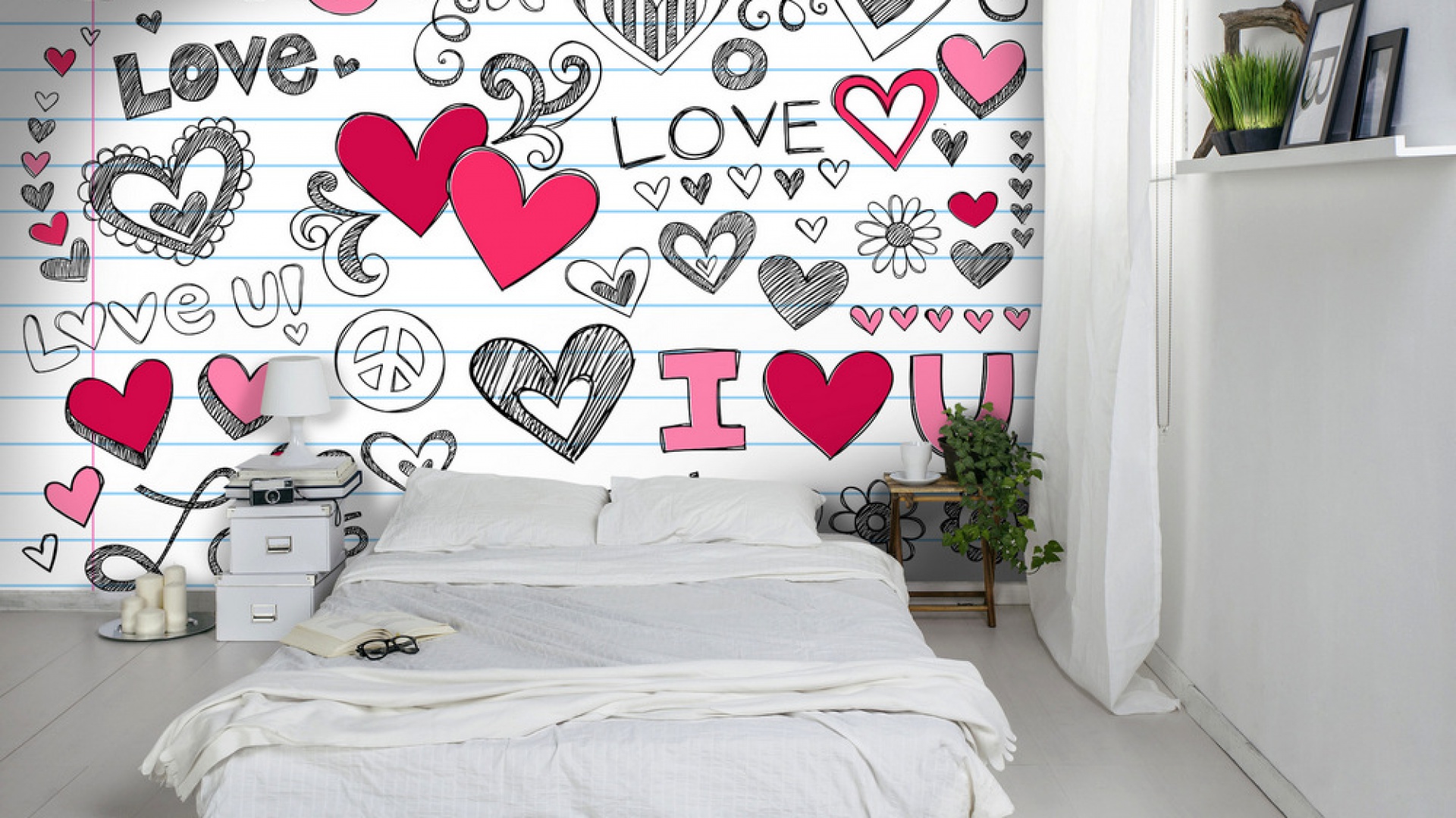 Walentynki: pomysł na dekorację sypialni