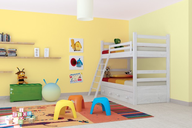 Ściany w pokoju dziecka - przegląd farb