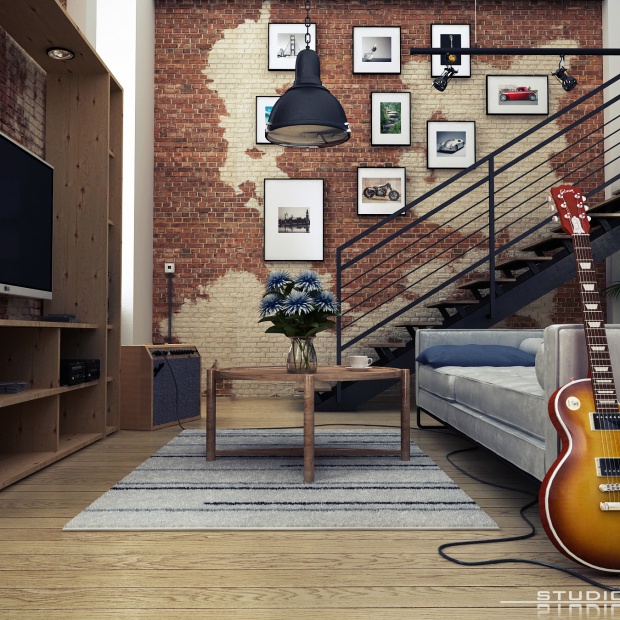 Salon W Stylu Loft Dobrzemieszkajpl