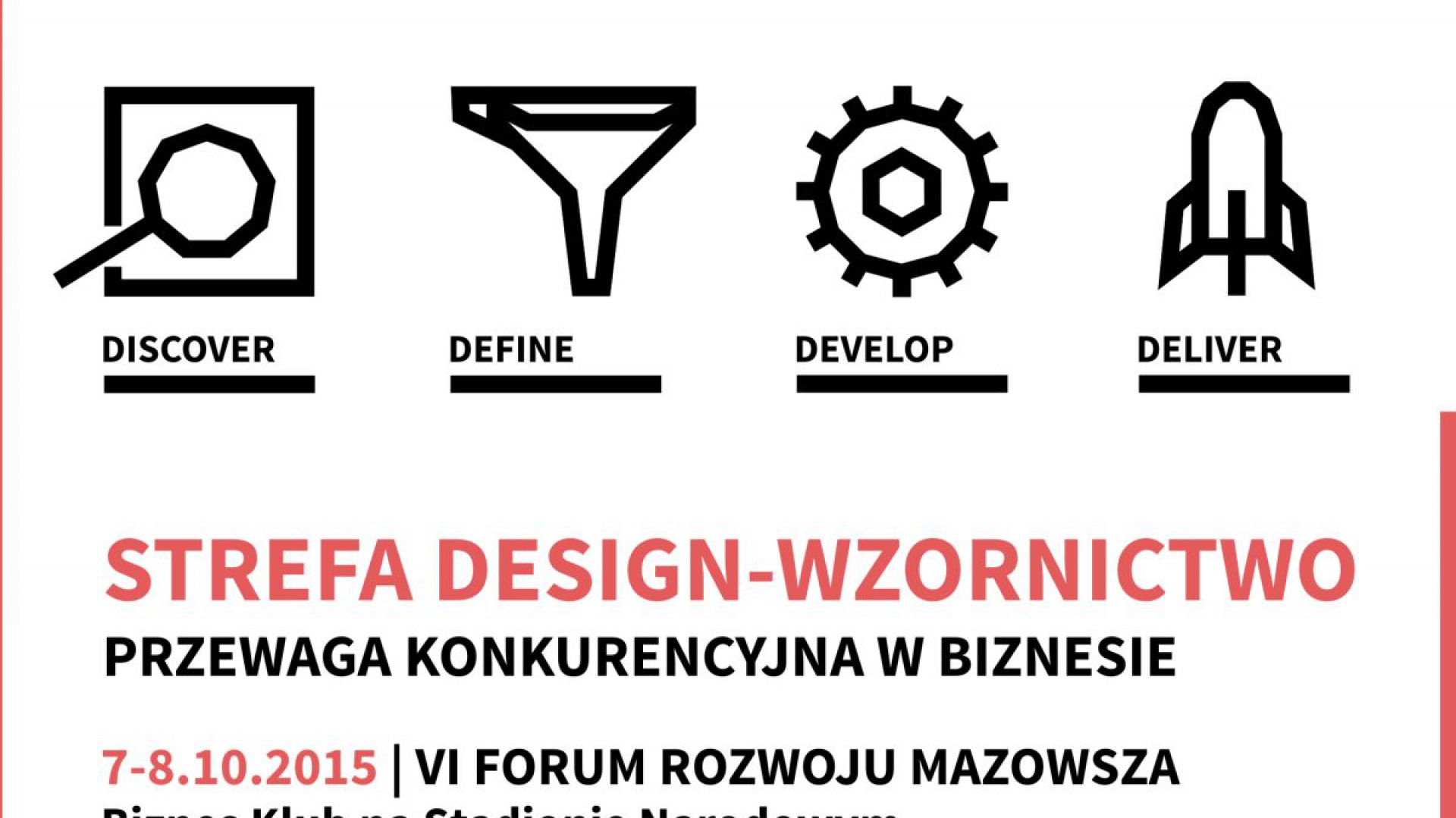 Strefa Design – Wzornictwo znalazła się w programie VI Forum Rozwoju Mazowsza.