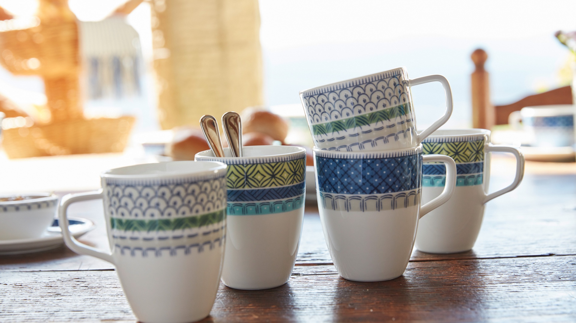 Śródziemnomorska porcelana w stylu majoliki