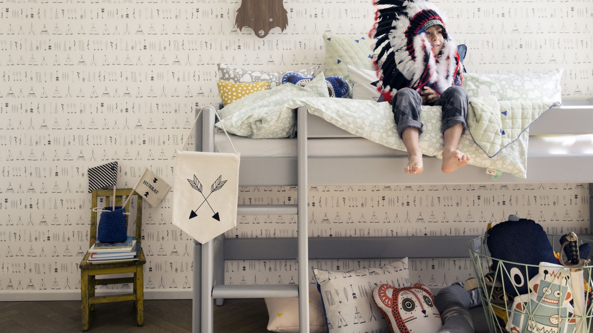 Tapeta Ferm Living Native. Fot. Ferm Living