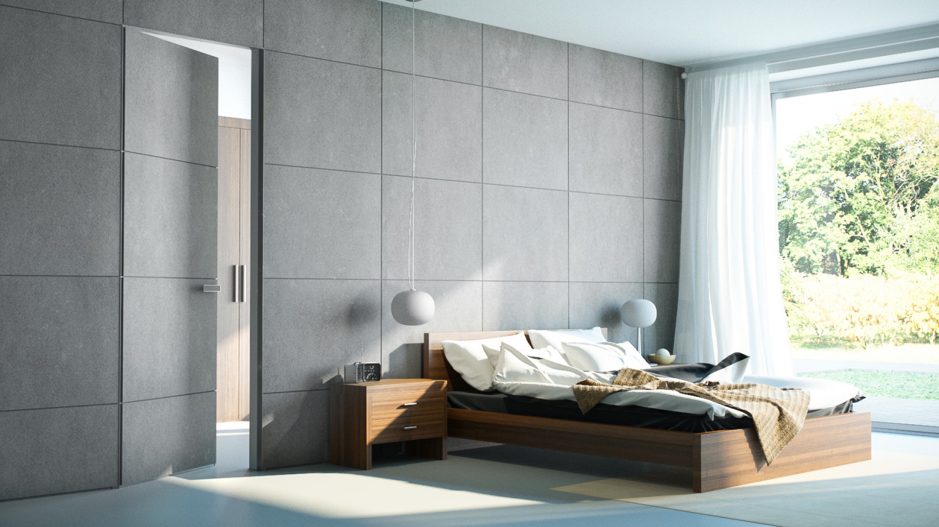 Drzwi Alu Beton. PIU Design