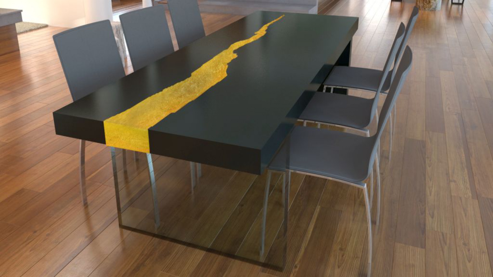 Designerskie meble - stół inspirowany naturą