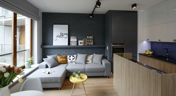 50-metrowa kawalerka w stylistyce loft
