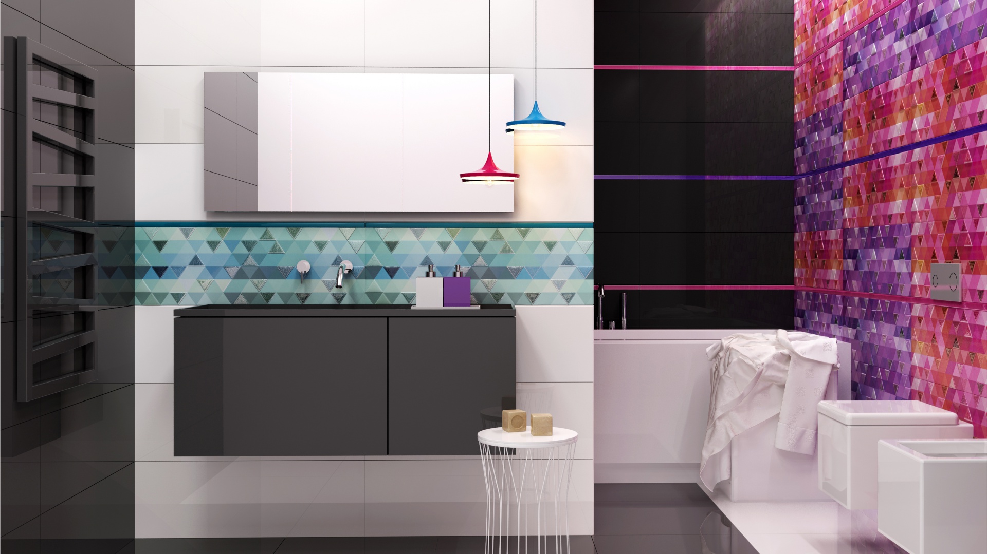 Płytki Multicolor Ceramstic.