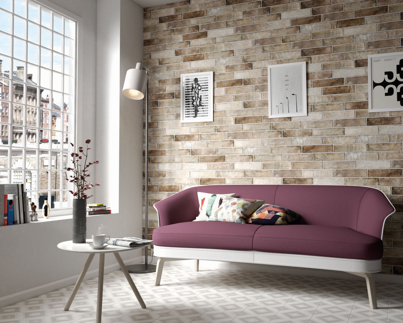 Płytki ceramiczne z kolekcji Brick Equipe doskonale zastąpią tradycyjną cegłę. Dostępne w wielu naturalnych kolorach. Na zamówienie. Fot. Equipe