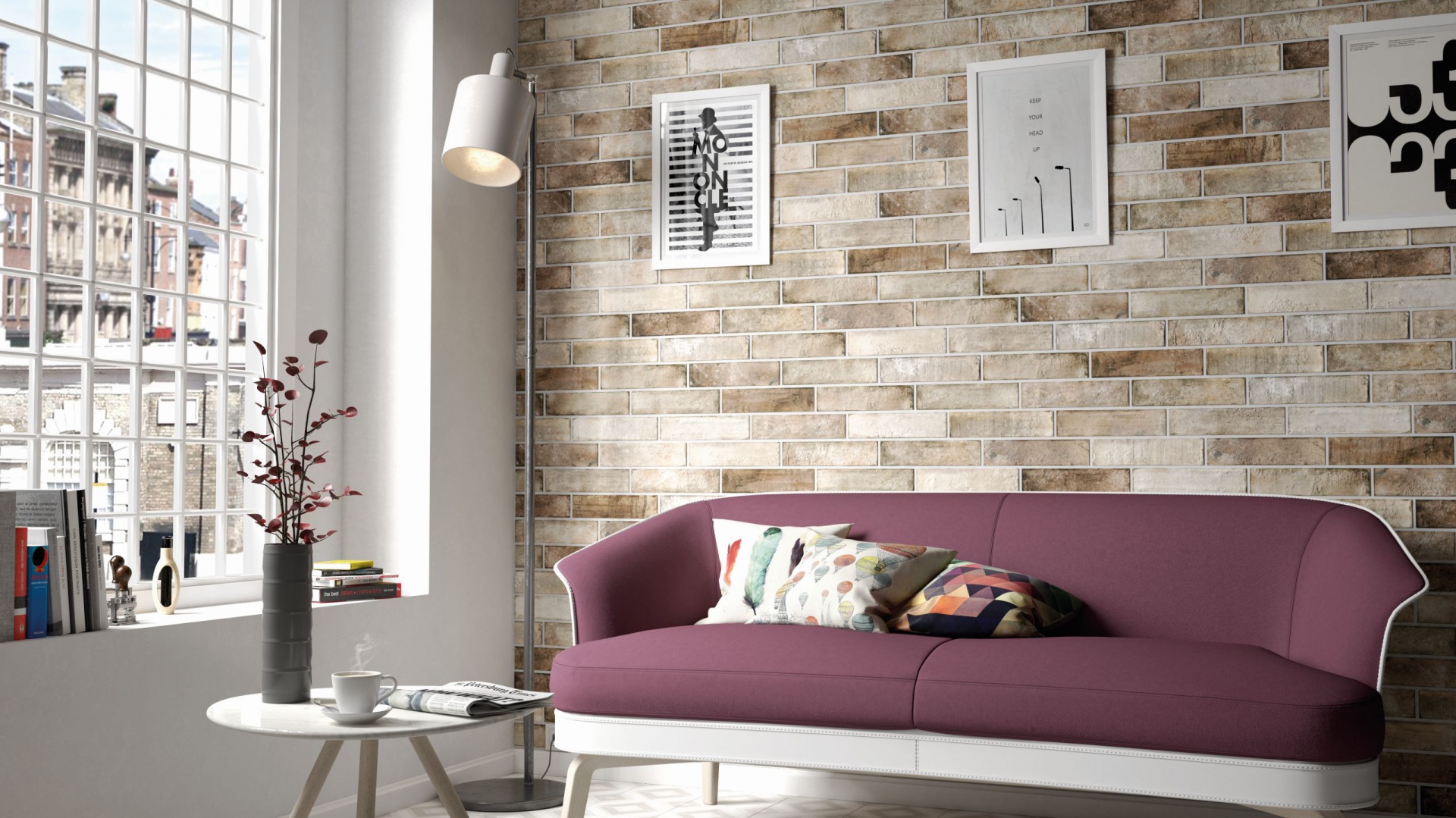 Płytki ceramiczne z kolekcji Brick Equipe doskonale zastąpią tradycyjną cegłę. Dostępne w wielu naturalnych kolorach. Na zamówienie. Fot. Equipe