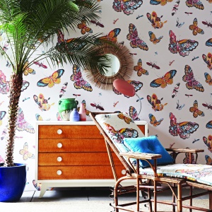 Tapeta Butterfly House z kolorowymi, egzotycznymi motylami. Fot. Jim Thompson