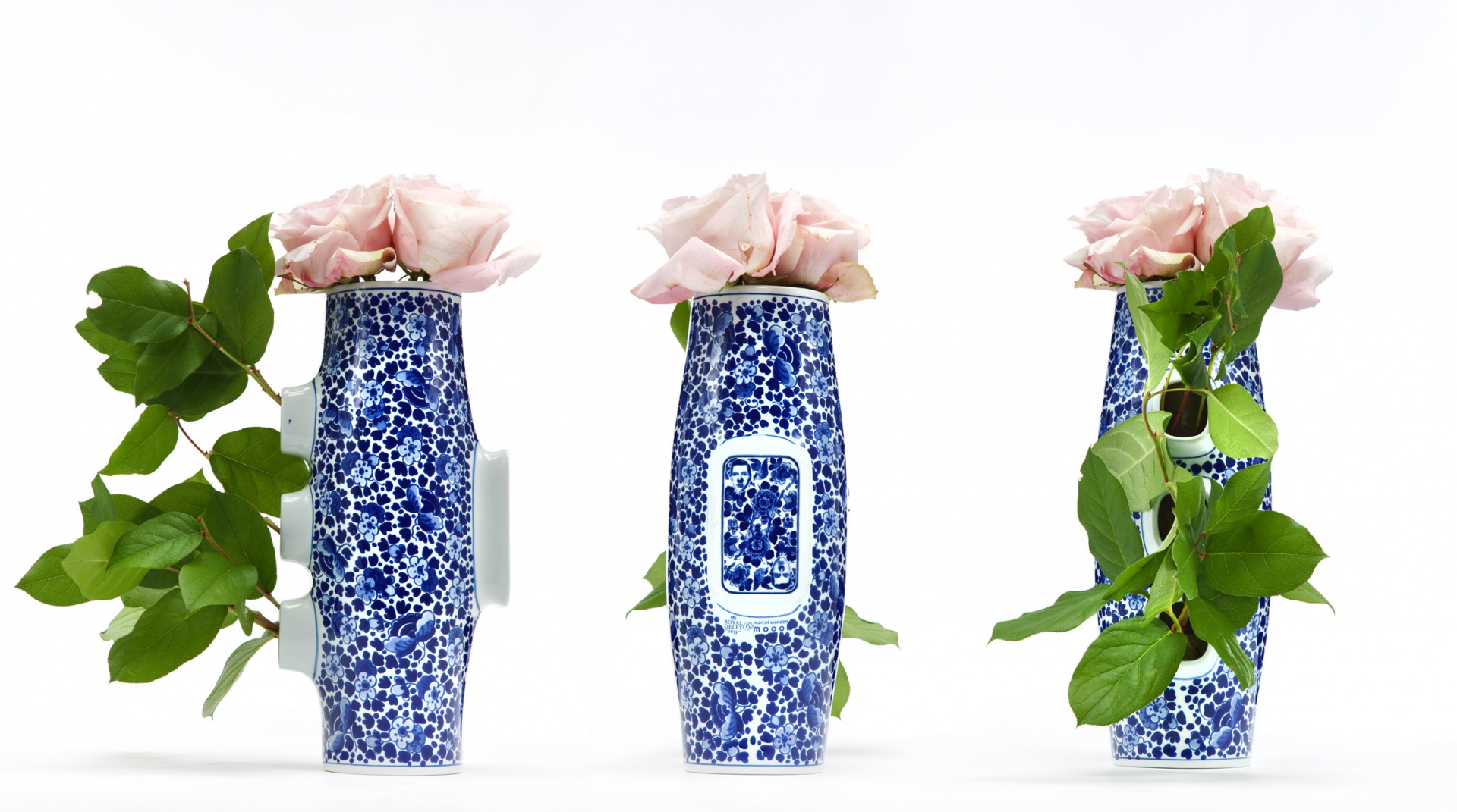 Wazony z serii Delft Blue no4, projekt Macel Wanders. Fot. Moooi