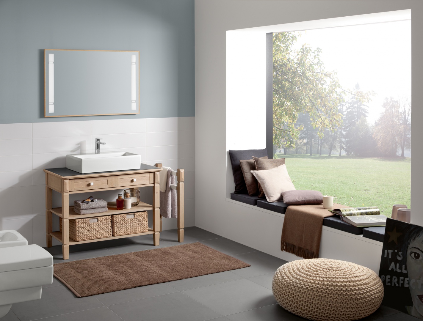 Meble z kolekcji True Oak Villeroy&Boch. Fot. Villeroy&Boch