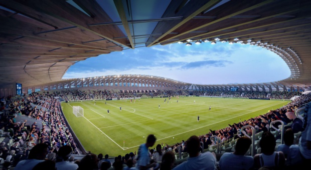 Pracownia Zaha Hadid Architects zaprojektowała stadion z drewna