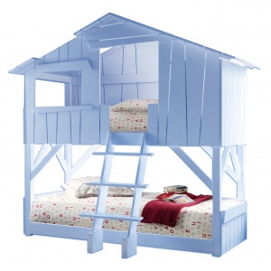Domek TREEHOUSE to w rzeczywistości łóżko. Zapewni komfortowy wypoczynek i pobudzi dzieci do kreatywnej zabawy we własnym pokoju. Ok. 12.500 zł. Fot. Mathy by bols