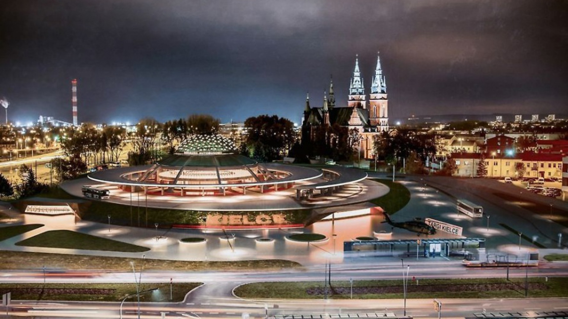 Projekt kieleckiej pracowni „Kamiński Bojarowicz Architekci” zwyciężył w konkursie na opracowanie koncepcji funkcjonalno-przestrzennej na budowę Centrum Komunikacyjnego fot. UM Kielce