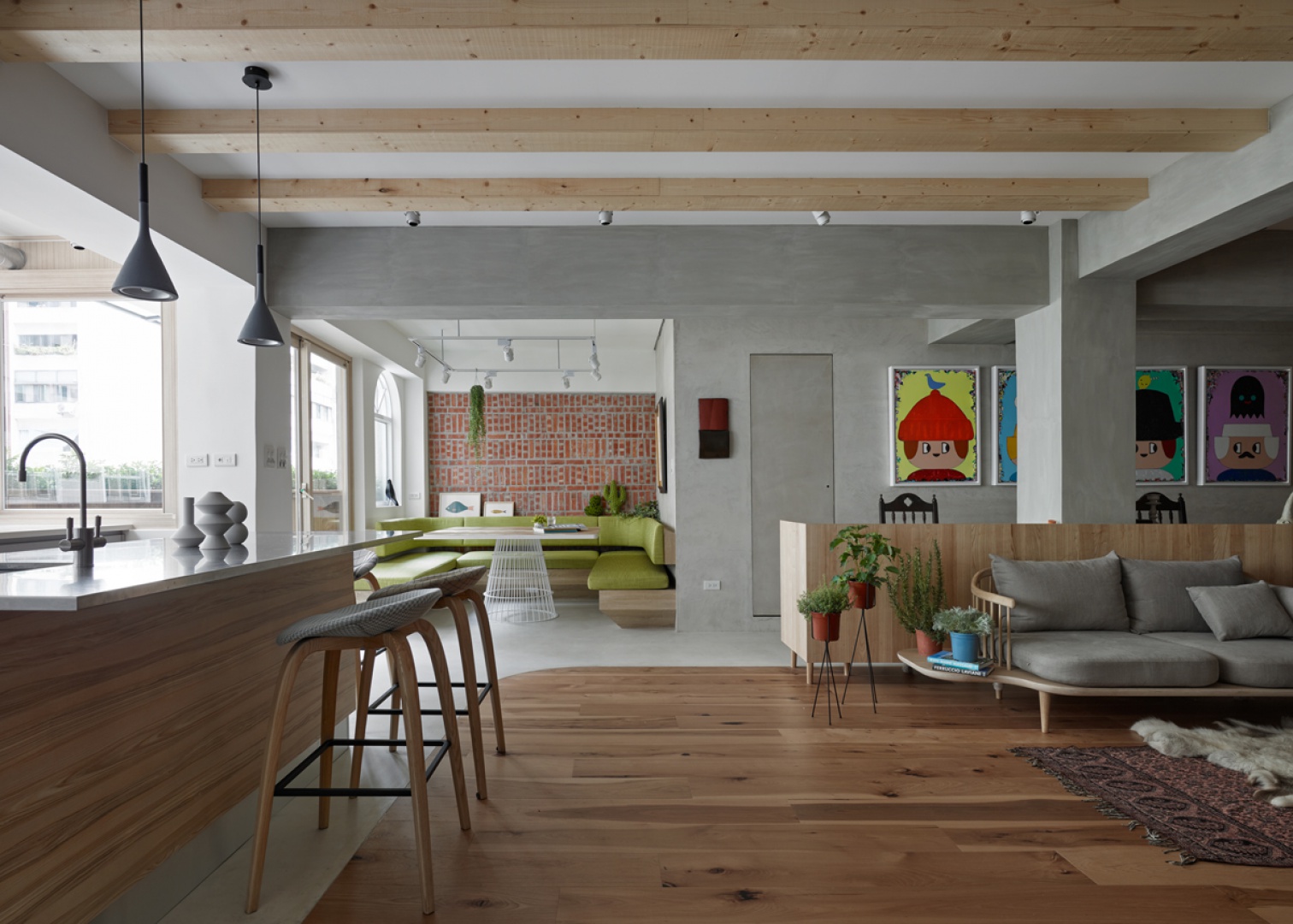 Toy House to apartament w Taipei (Tajwan). Projekt i zdjęcia: KC design studio
