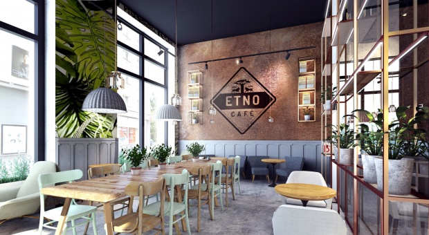 Etno Cafe - wnętrze, które pachnie kawą