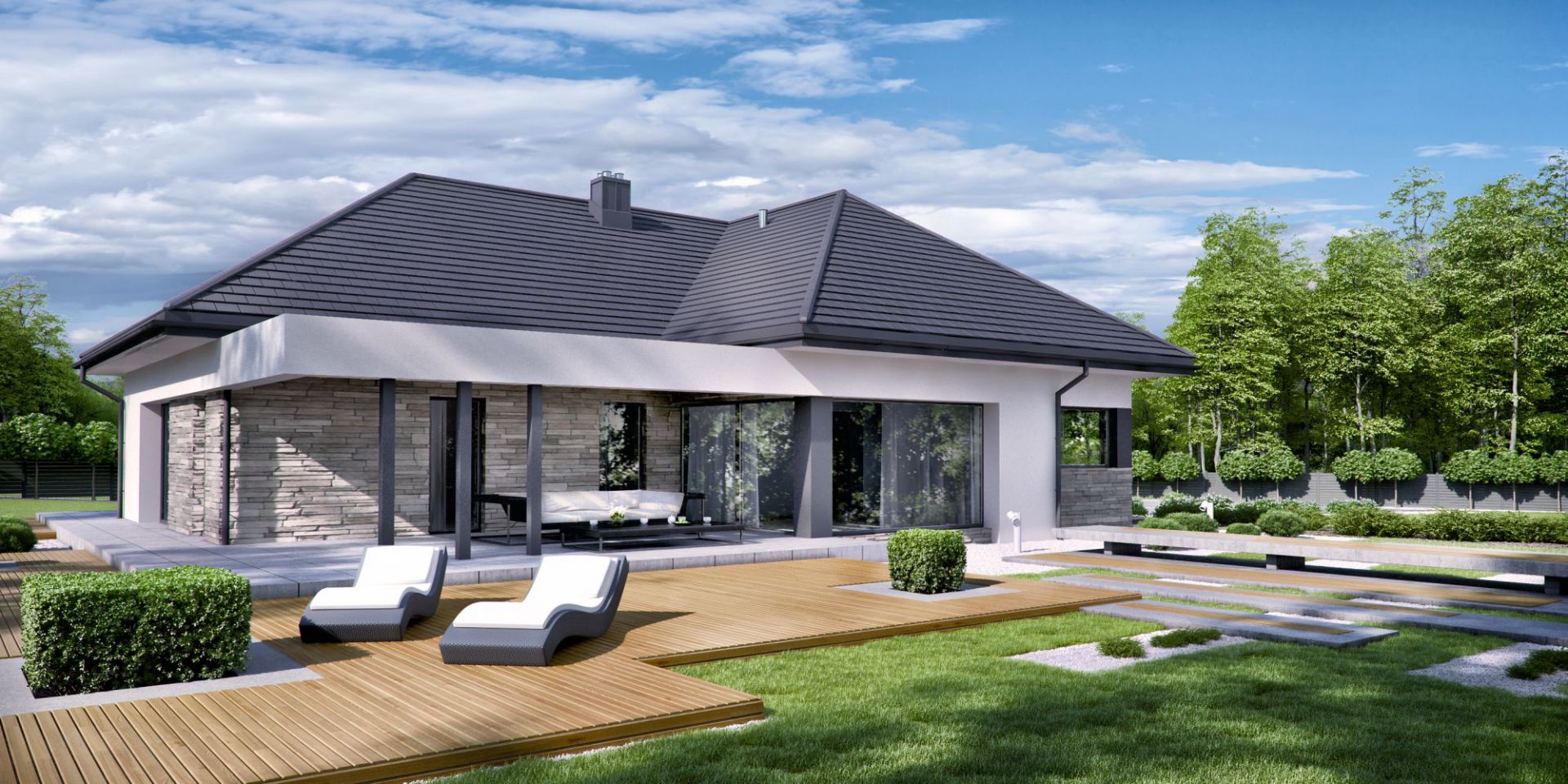 Projekt domuProjekt HomeKONCEPT 42. Fot. HomeKONCEPT