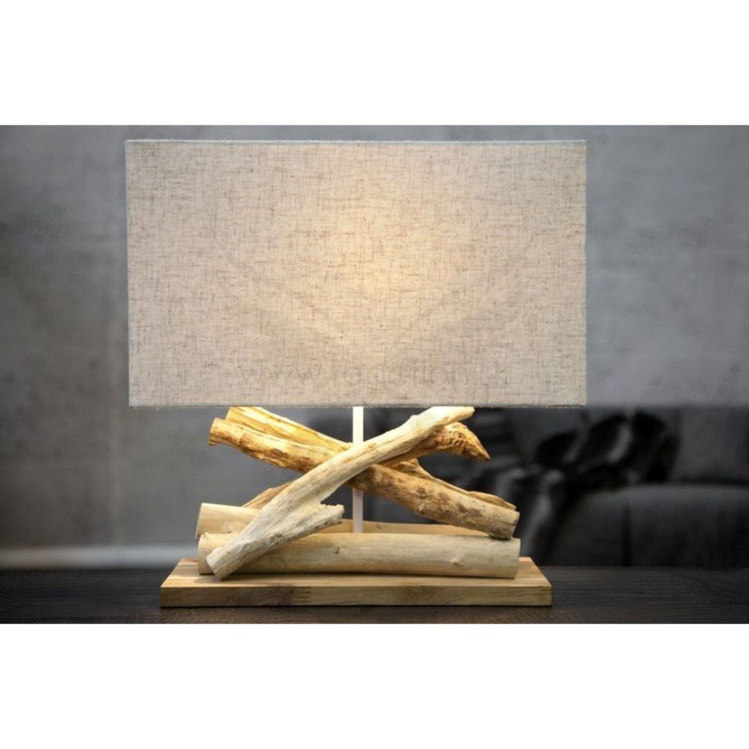 Beżowa lampa stołowa SOB Ania. Cena: 1059 zl. Fot. Bonami.pl