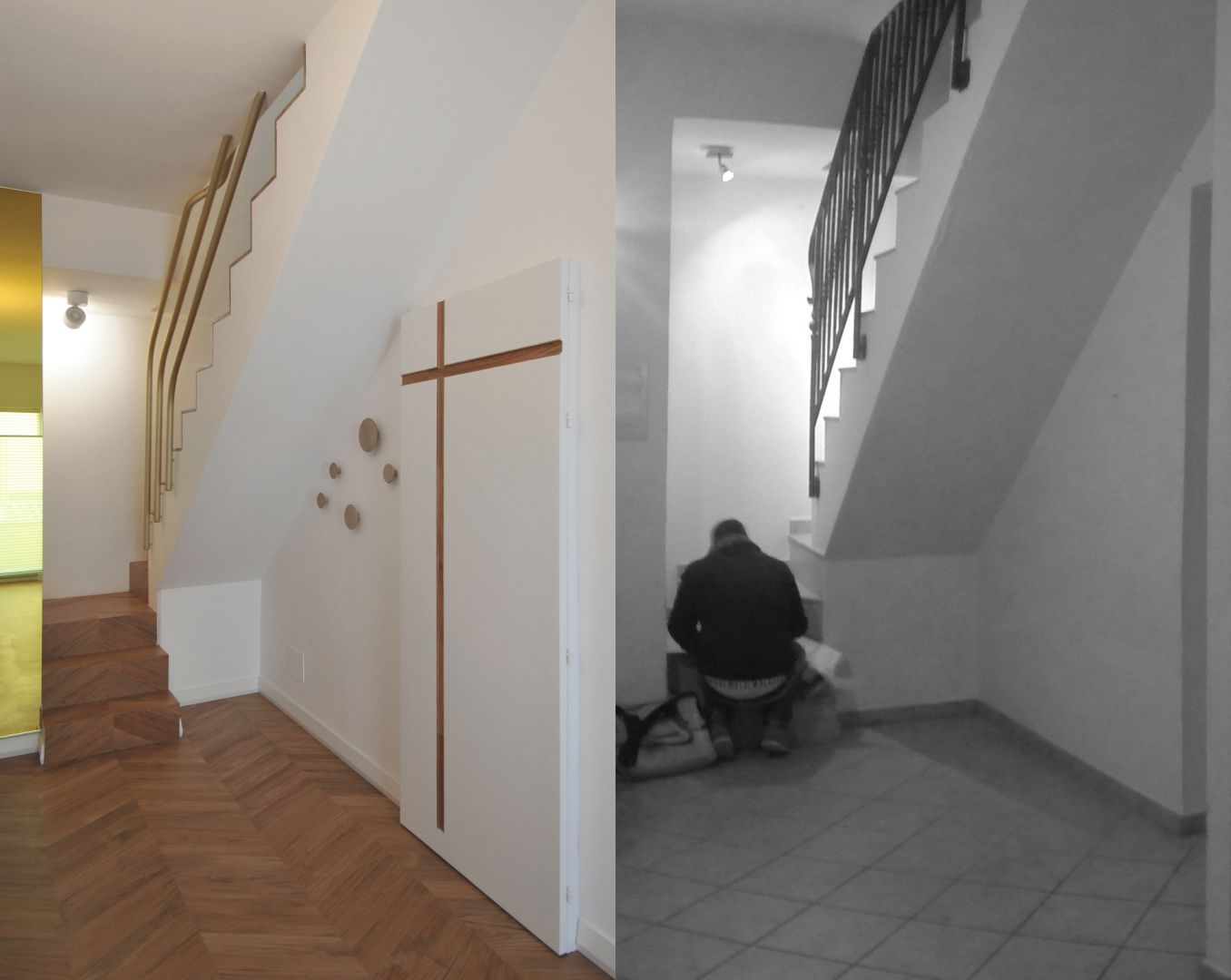 Mieszkanie przed i po remoncie. Fot. tissellistudioarchitetti