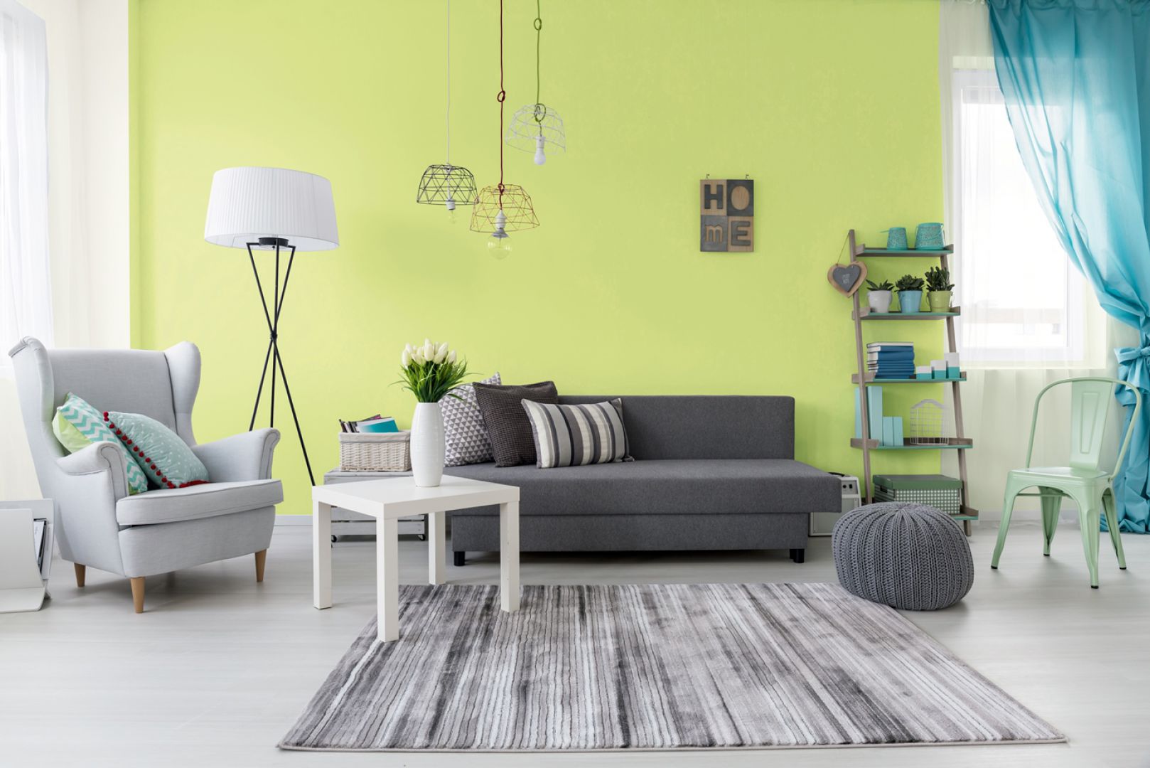 Jedynka deco & protect, kolory Szary spokój, Wiosenna trawka. Fot. Jedynka