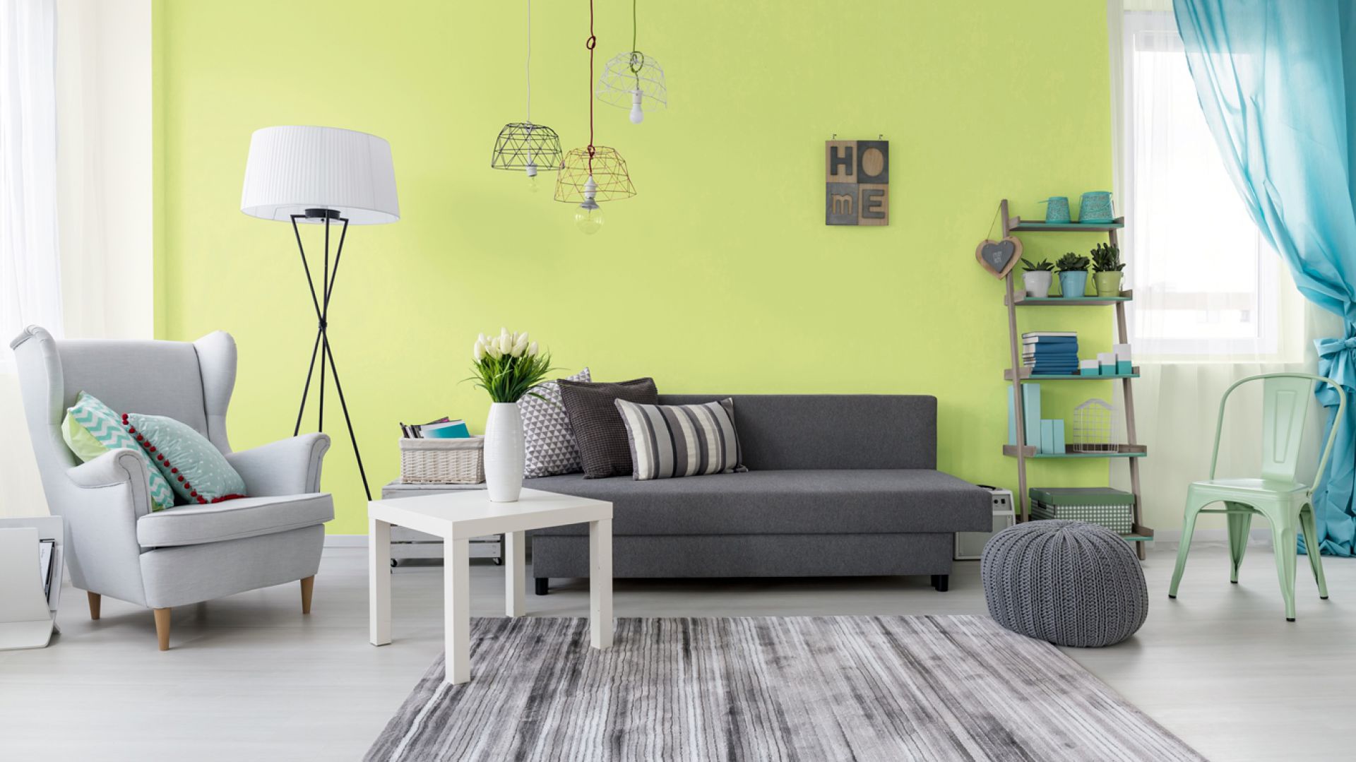 Jedynka deco & protect, kolory Szary spokój, Wiosenna trawka. Fot. Jedynka