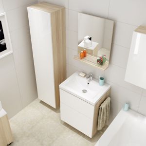 Aranżacja łazienki: piękna i praktyczna. Meble łazienkowe z serii Smart. Fot. Cersanit 