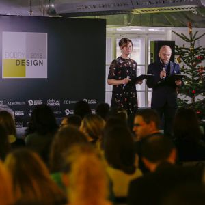Małgorzata Burzec-Lewandowska i Robert Posytek przywitali gości V Forum Dobrego Designu. Fot. Piotr Waniorek.