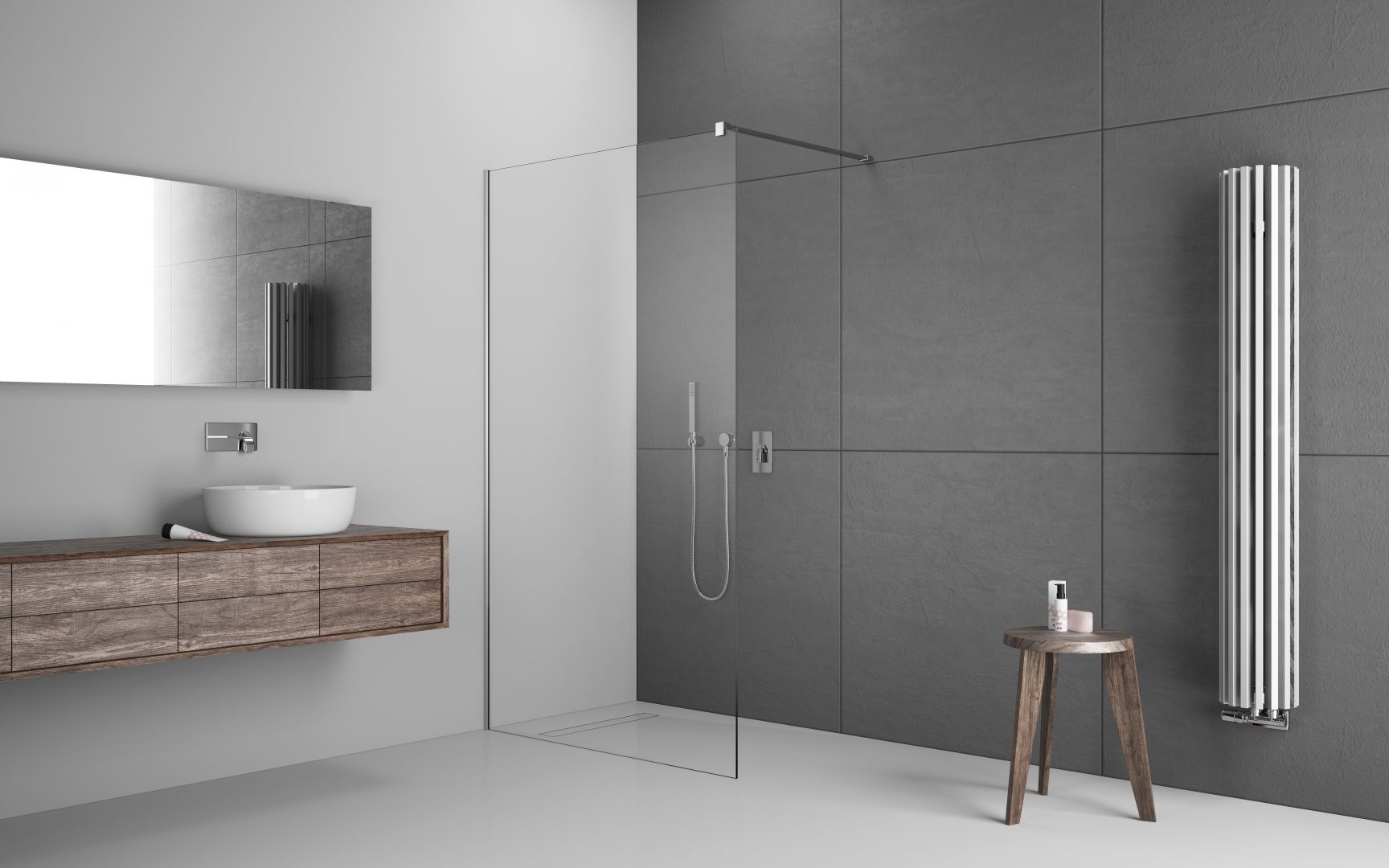 Narożna kabina walk-in Modo New II. Fot. Radaway
