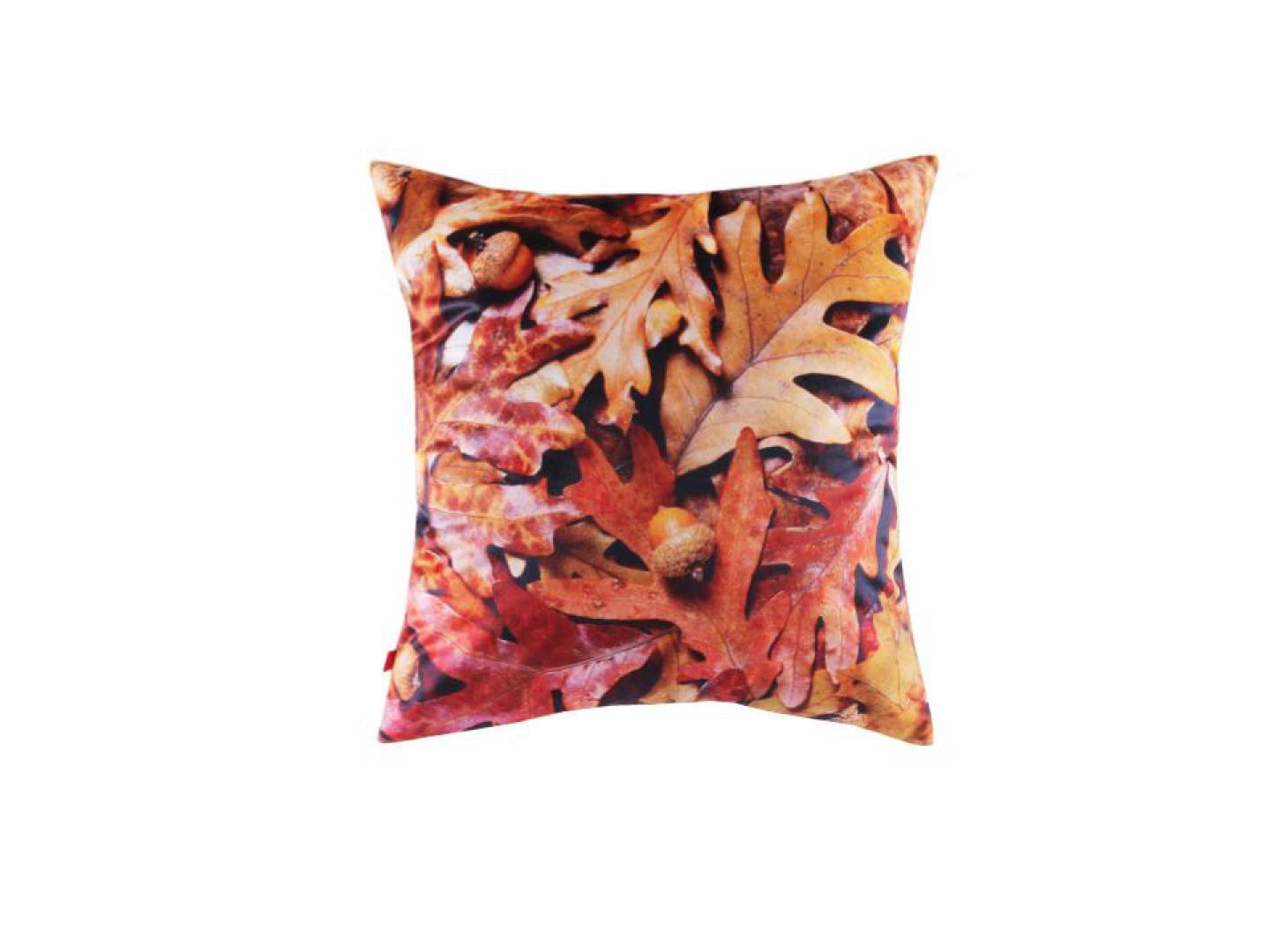 Poszewka Oak Leaves z nadrukiem dębowych liści w przepięknych jesiennych barwach stworzy fantastyczny klimat we wnętrzu. 39 zł. Fot. Home&You