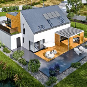 Projekt: Dom Nils II G2 ENERGO PLUS, Pracownia Projektowa Archipelag. Fot. Pracownia Projektowa Archipelag