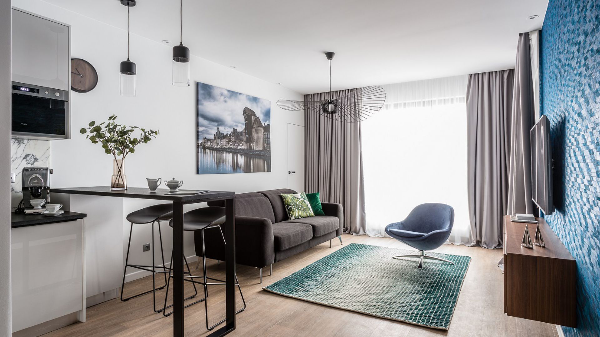 Piękny apartament w Gdańsku - tak można urządzić 50 metrów