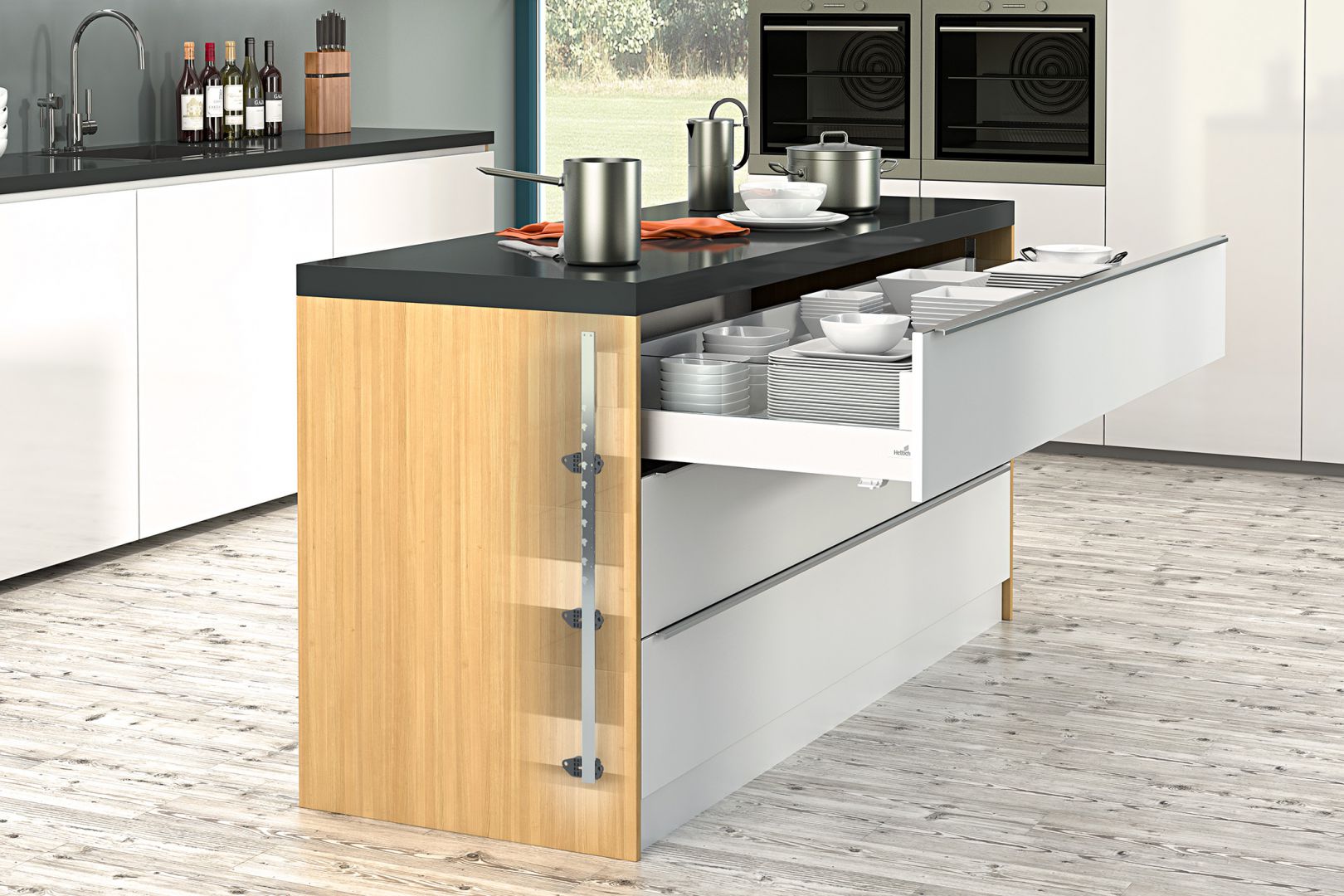 Stop Control Plus w kuchni. Fot. Hettich