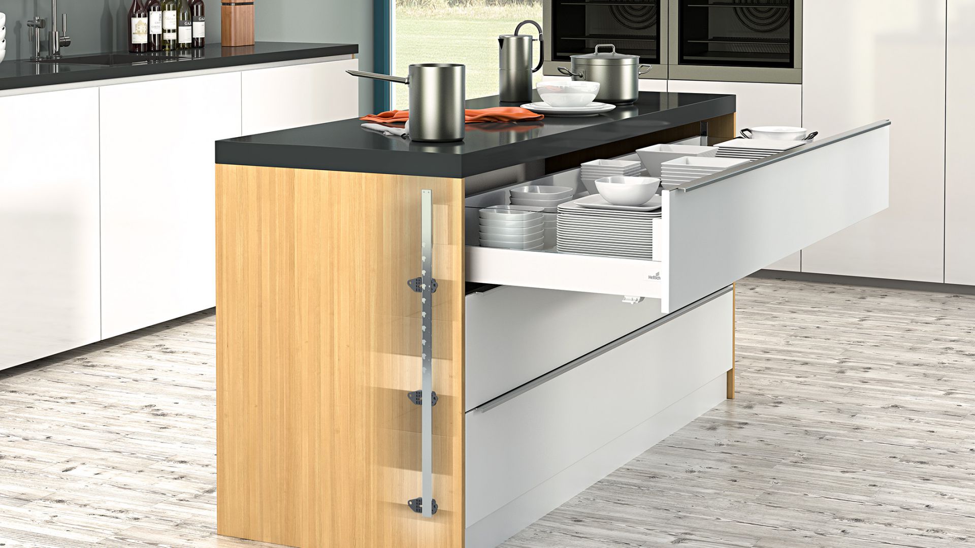 Stop Control Plus w kuchni. Fot. Hettich