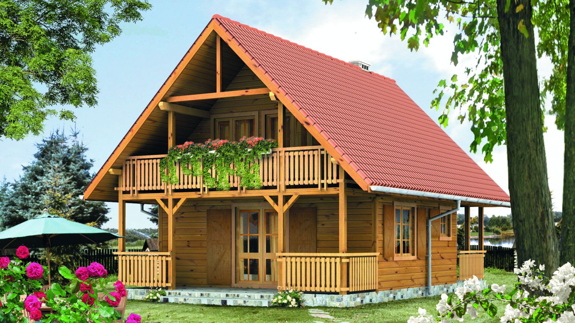 Dom z drewna: zobacz ciekawy projekt i wnętrza