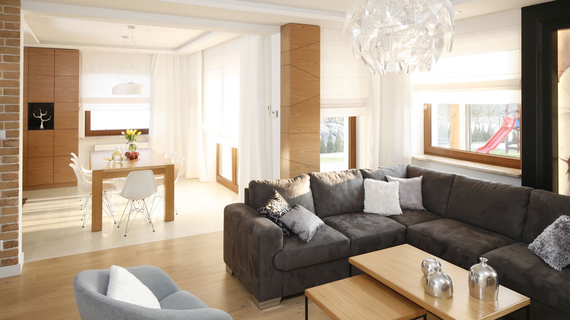 Salon z jadalnią - 20 pięknych wnętrz