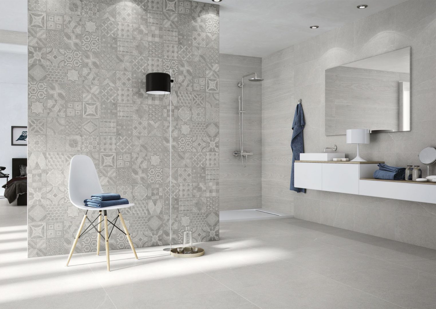 Płytki ceramiczne: trendy na 2018 rok prosto z hiszpańskich targów Cevisama w Walencji. Producent: Argenta, kolekcja Hardy. Fot. Argenta