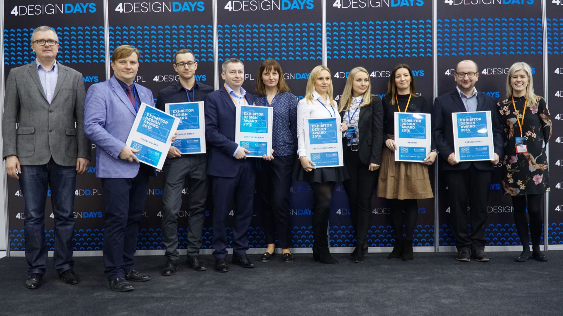 Laureaci tegorocznych Exhibitor Design Award 4 Design Days 2018. Fot. PTWP