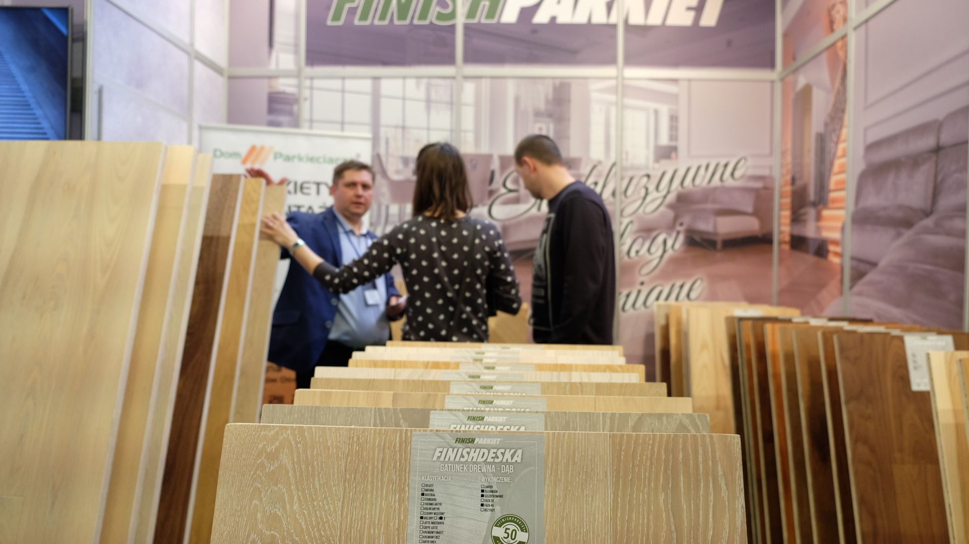 Stoisko firmy Finishparkiet w trakcie 4 Design Days 2018