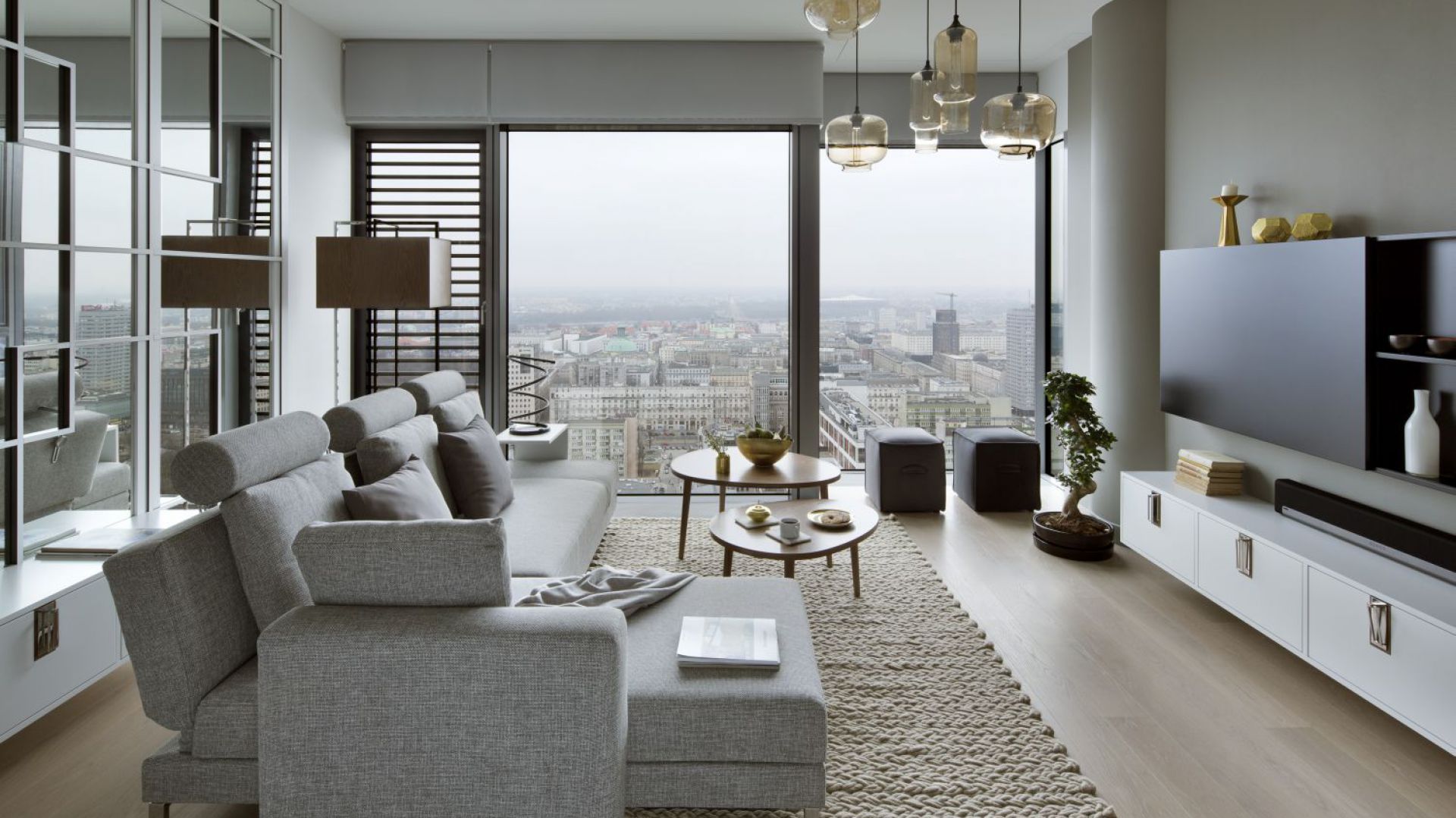 Piękny apartament inspirowany Japonią. Projekt: Monika i Adam Bronikowscy. Zdjęcia: Yassen Hristov
