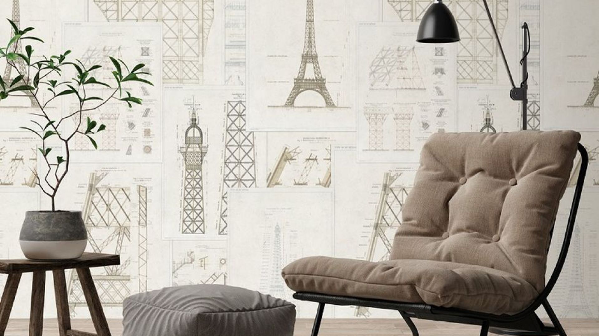 Tapety z kolekcji Histoire de L’Architecture. Fot. MindTheGap / Dekorian Home