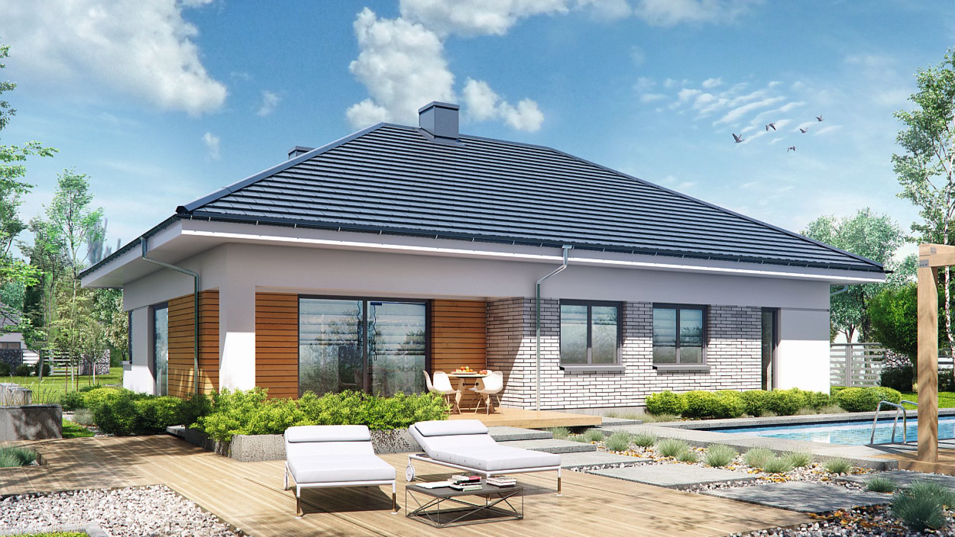 Budowę wymarzonego domu powinna poprzedzić wnikliwa analiza przepisów budowlanych i konsultacja ze specjalistą. Projekt: Dom w turkusach. Fot. Archon + Biuro Projektów