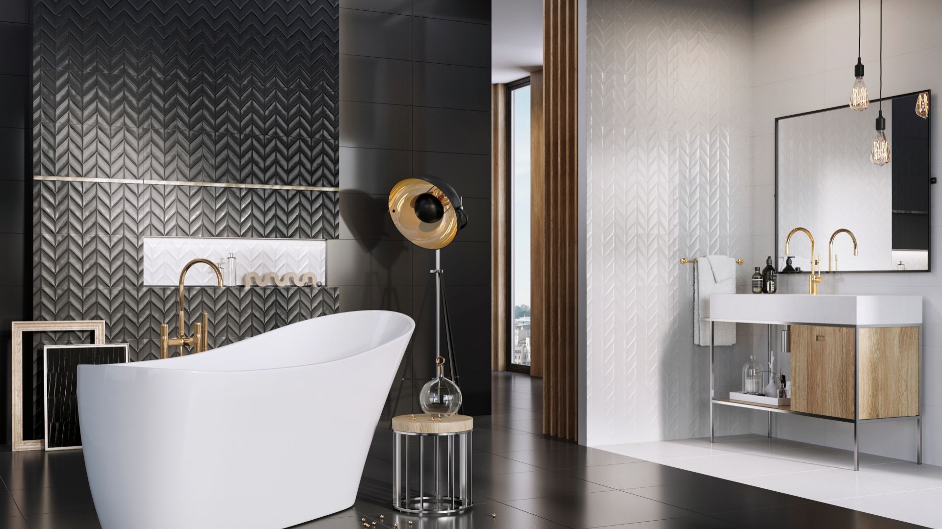 Glazura Roteo w formacie 60x30/Ceramstic. Produkt zgłoszony do konkursu Dobry Design 2019.