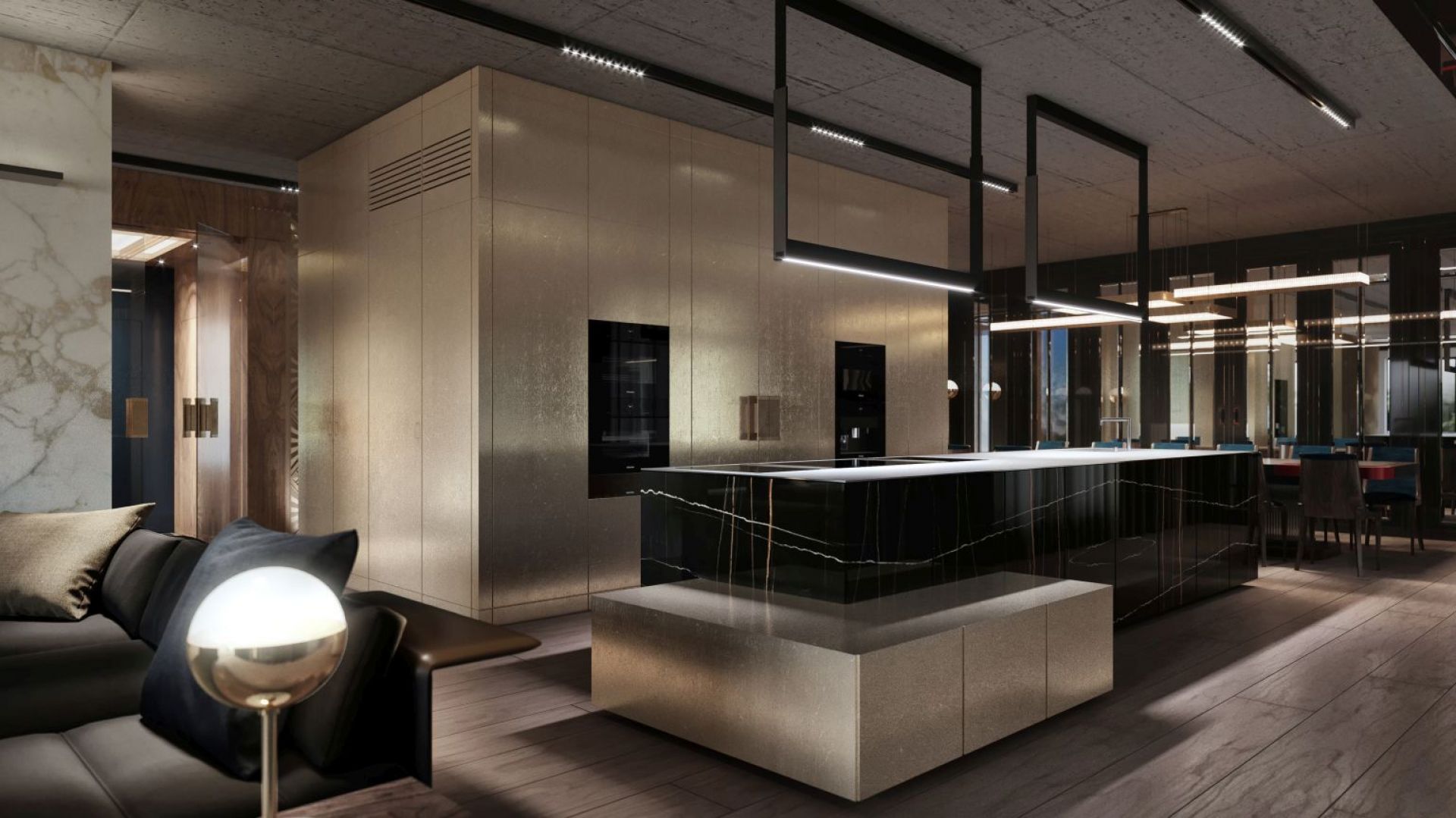 Apartament pokazowy_Profbud_Awangarda_kuchnia z wyspą.jpg