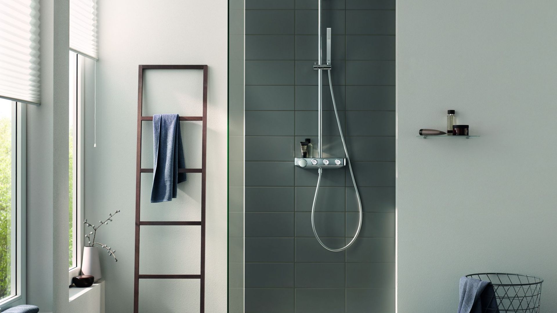 Strefa prysznica - panel prysznicowy Euphoria SmartControl. Fot. Grohe